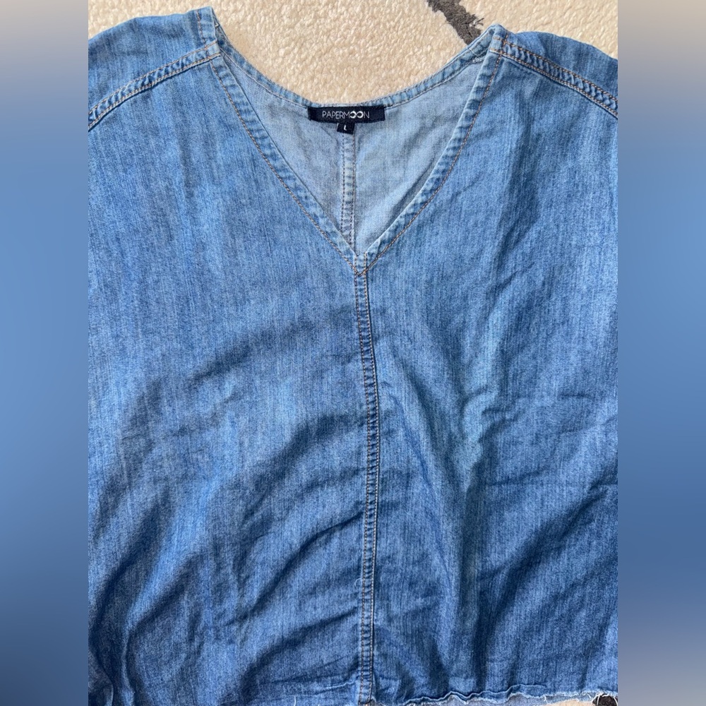 Denim Blue Women's Top - Picture 4 of 5